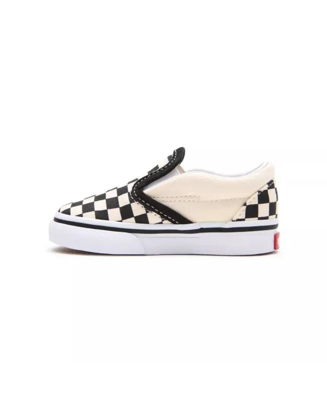 Zapatillas Vans Checkerboard Slip-On Negras Bebé (1-4 años)