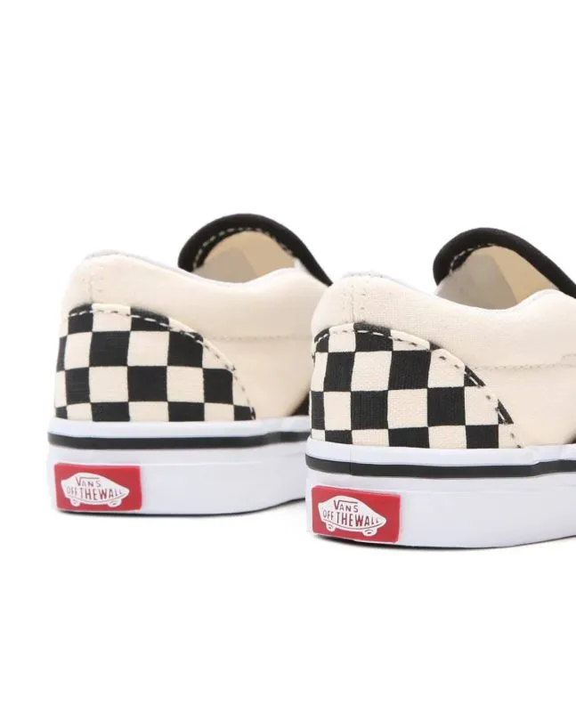 Zapatillas Vans Checkerboard Slip-On Negras Bebé (1-4 años)