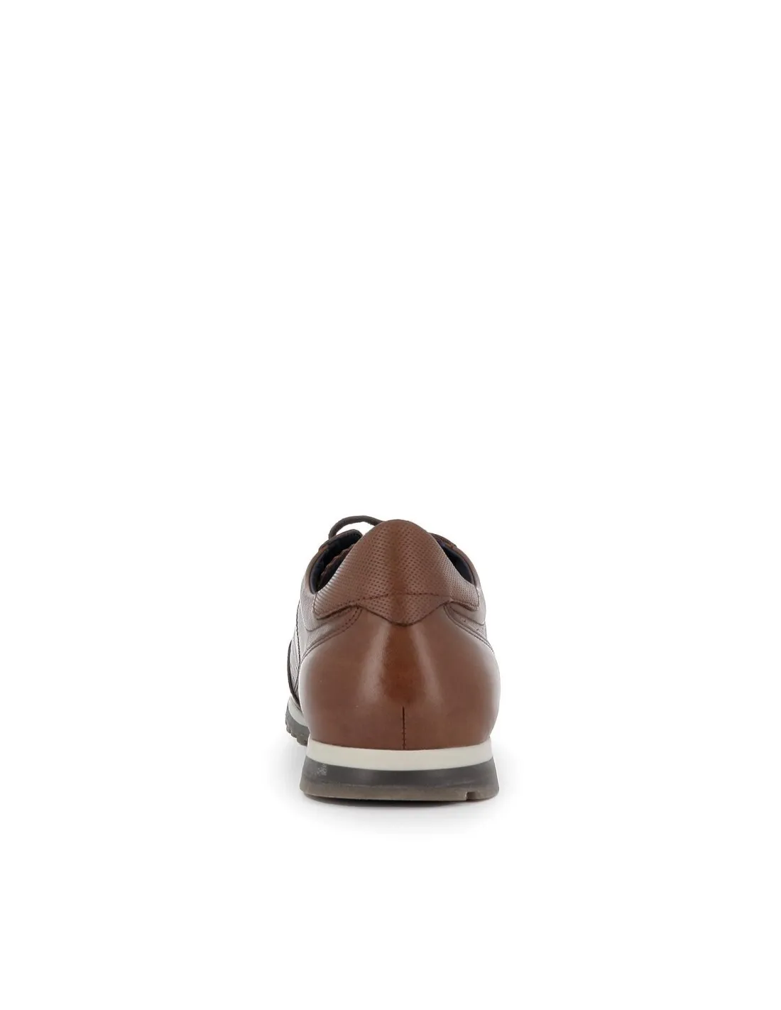 Zapato cordones de piel camel para hombre Fluchos