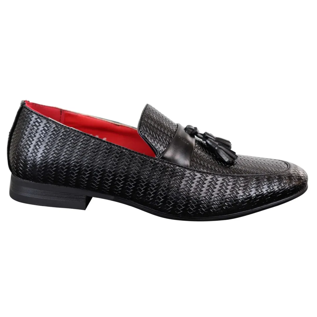 Zapatos de cuero sintético con borlas clásicas para hombre de uso Casual y elegante