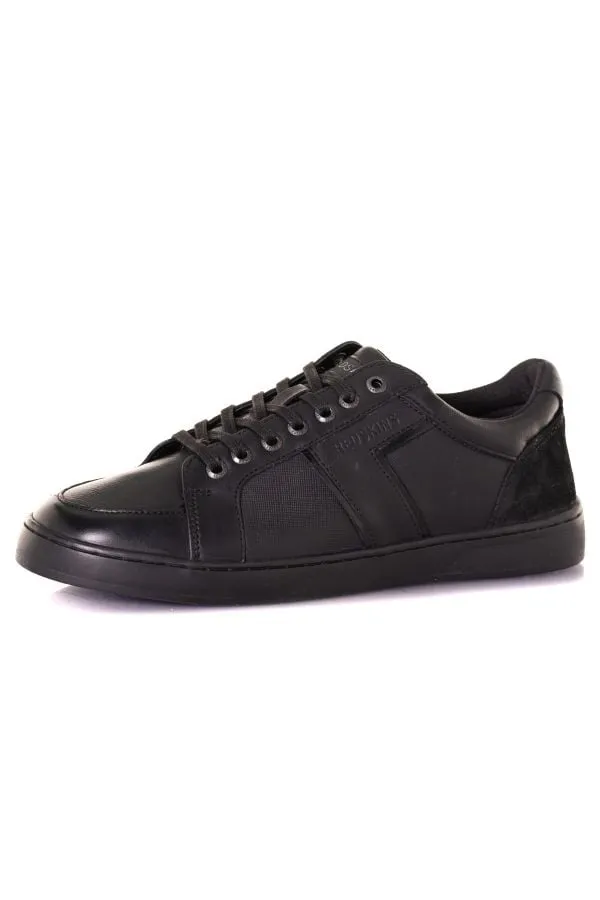 Zapatos De Piel Hombre Redskins Main Noir Noir