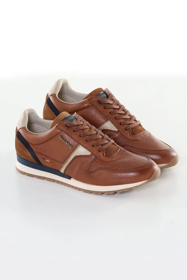 Zapatos De Piel Hombre Redskins Noixy Cognac Beige