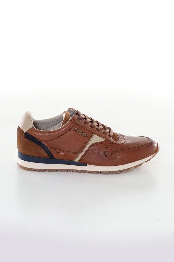 Zapatos De Piel Hombre Redskins Noixy Cognac Beige