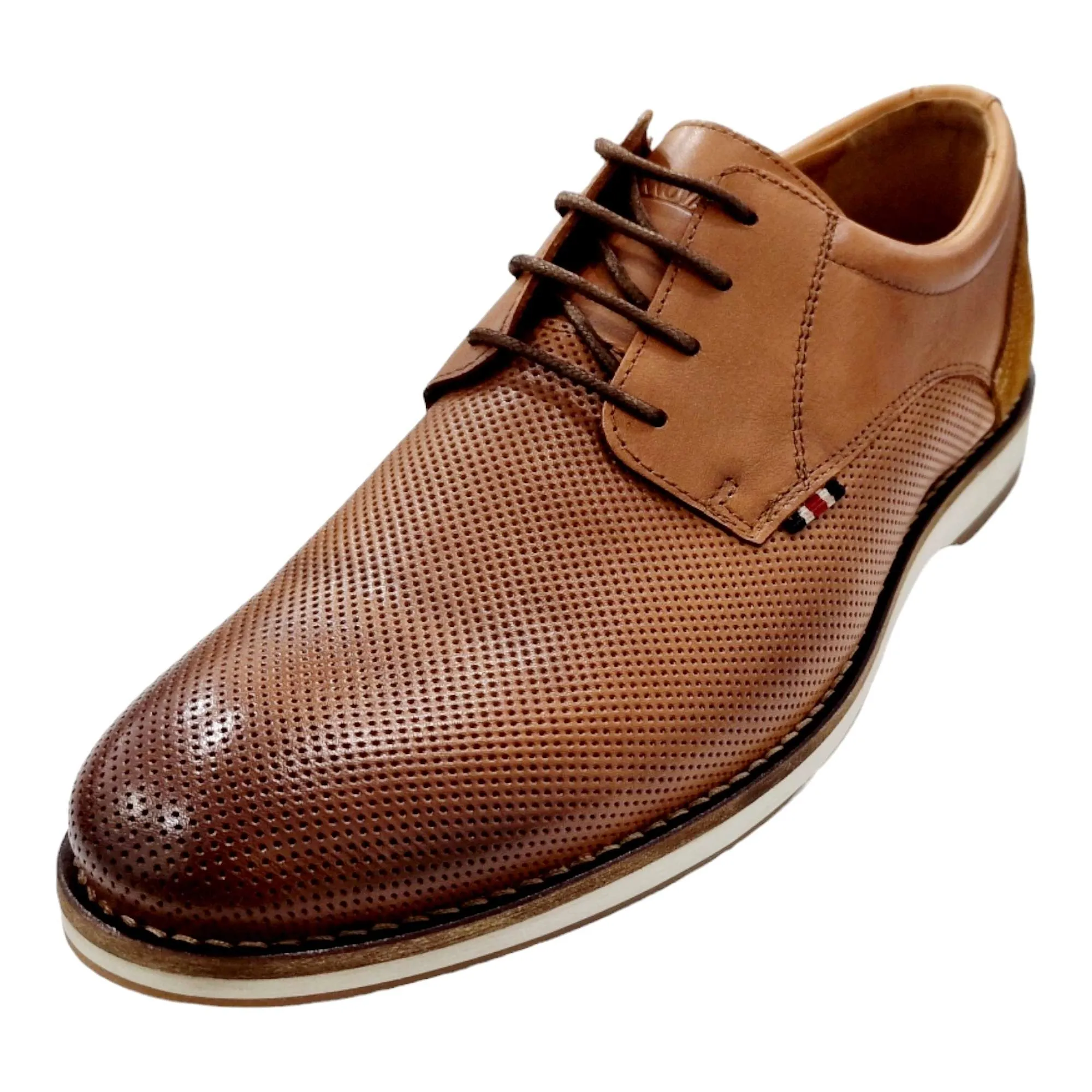 ZAPATOS HOMBRE BLUCHER PICADO CASUAL CAMEL