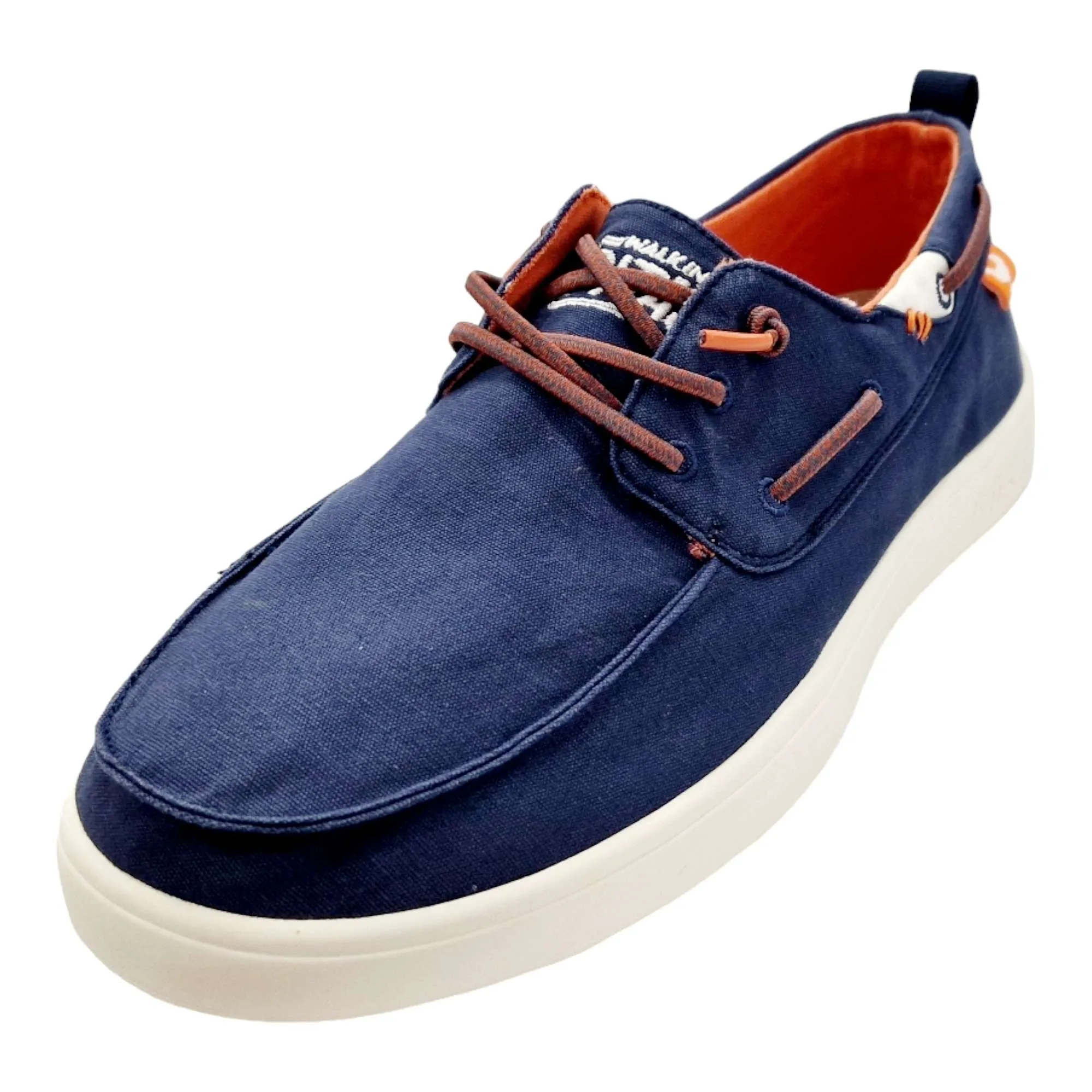 ZAPATOS NAUTICOS TEJIDO HOMBRE WALKINPITAS MARINO MARINO