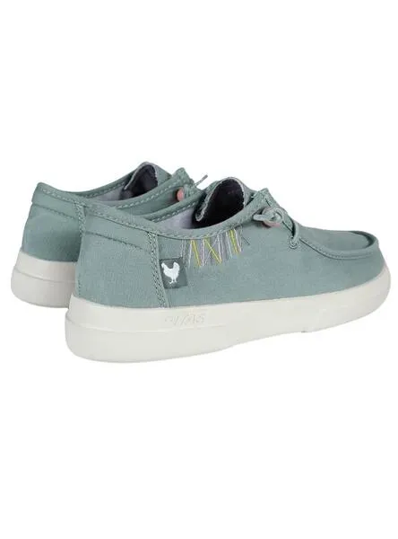 Zapatos Wakin Pitas Wallabi Pic Windover verde para mujer